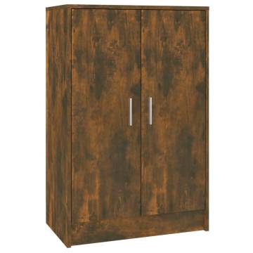 Shoe Cabinet Smoked Oak 60x35x92 cm - Stylish Storage Solution