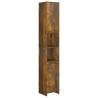 Bathroom Cabinet Smoked Oak 30x30x183.5 cm - Stylish & Spacious