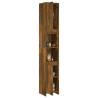 Bathroom Cabinet Smoked Oak 30x30x183.5 cm - Stylish & Spacious