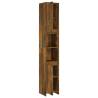 Bathroom Cabinet Smoked Oak 30x30x183.5 cm - Stylish & Spacious