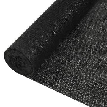 Privacy Net Black 1.5x50m - Durable and UV-Proof HDPE