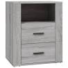 Trendy Grey Sonoma Bedside Cabinet - 50x36x60 cm