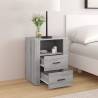 Trendy Grey Sonoma Bedside Cabinet - 50x36x60 cm