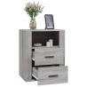 Trendy Grey Sonoma Bedside Cabinet - 50x36x60 cm