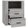 Trendy Grey Sonoma Bedside Cabinet - 50x36x60 cm