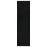 Solid Pinewood Book Cabinet/Room Divider - Black 100x30x103 cm