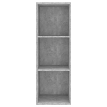 Wall-mounted TV Cabinet in Concrete Grey - Stylish Storage Solution