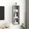 Wall-mounted TV Cabinet in Concrete Grey - Stylish Storage Solution