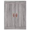 Stylish Highboard Grey Sonoma | Engineered Wood | Hipo Market