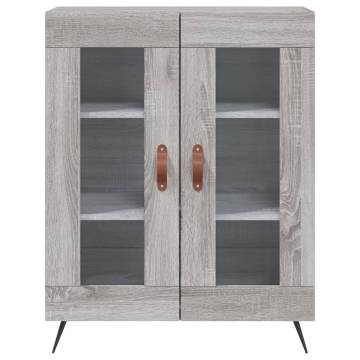 Stylish Highboard Grey Sonoma | Engineered Wood | Hipo Market