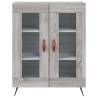 Stylish Highboard Grey Sonoma | Engineered Wood | Hipo Market