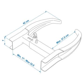 ProPlus Wheel Clamp XL Universal - Theft Security Device