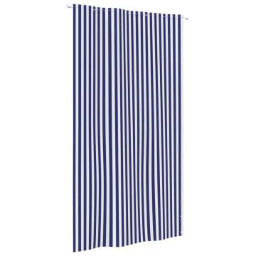 Balcony Screen Blue and White 140x240 cm - Hipomarket UK