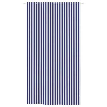 Balcony Screen Blue and White 140x240 cm - Hipomarket UK