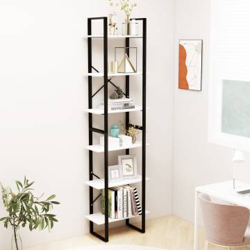 Storage Shelf White 60x30x210 cm - Solid Pine Wood