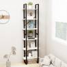 Storage Shelf White 60x30x210 cm - Solid Pine Wood