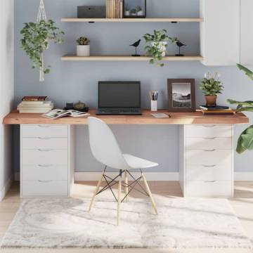 Light Brown Solid Oak Table Top 220x60 cm - Unique Design