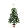 Pre-lit Artificial Christmas Tree with Ball Set - 65 cm Green