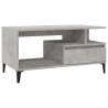 Elegant Coffee Table - Concrete Grey - 90x49x45 cm