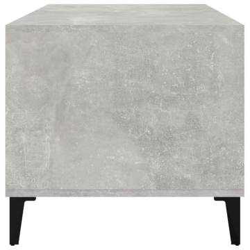 Elegant Coffee Table - Concrete Grey - 90x49x45 cm