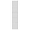 Stylish White Book Cabinet - Modern Design (40x30x189 cm)