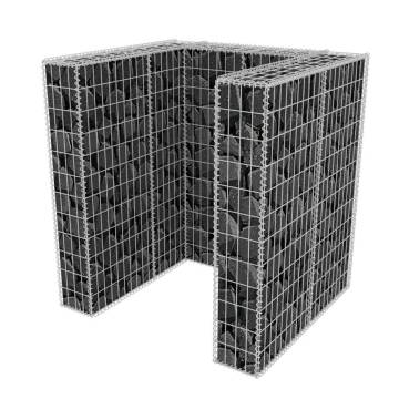 Gabion Single Wheelie Bin Surround - Stylish & Durable