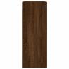 Elegant Wall Mounted Cabinets - 2 pcs Brown Oak Engineered Wood