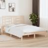 Bed Frame Solid Wood Pine 150x200 cm King Size Colour natural Size 150 x 200 cm 