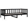 Day Bed Black 80x200 cm - Solid Pine Wood | HipoMarket