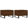 Elegant Brown Oak Coffee Tables - Set of 2 | HipoMarket