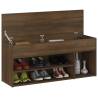 Shoe Bench Brown Oak 105x30x45 cm - Stylish Storage Solution