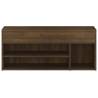 Shoe Bench Brown Oak 105x30x45 cm - Stylish Storage Solution