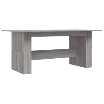 Dining Table Grey Sonoma 180x90 cm - Stylish & Durable