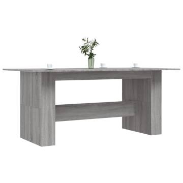 Dining Table Grey Sonoma 180x90 cm - Stylish & Durable