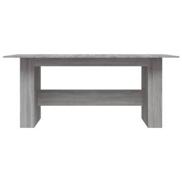 Dining Table Grey Sonoma 180x90 cm - Stylish & Durable