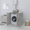 Washing Machine Cabinet Concrete Grey | Stylish Storage Solution