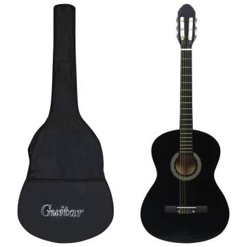 Classical Guitar for Beginners with Bag - Black 4/4 39"