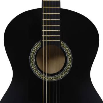 Classical Guitar for Beginners with Bag - Black 4/4 39"