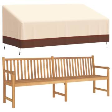 3-Seater Bench Cover Beige - Durable Waterproof Protection