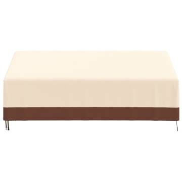 3-Seater Bench Cover Beige - Durable Waterproof Protection