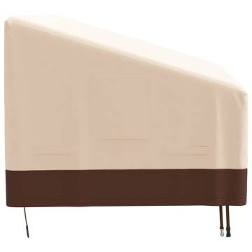 3-Seater Bench Cover Beige - Durable Waterproof Protection