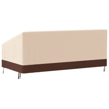 3-Seater Bench Cover Beige - Durable Waterproof Protection