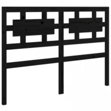 Black Solid Wood Bed Frame 180x200 cm Super King Size