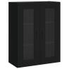 Stylish Highboard Black 69.5x34x180 cm - Durable & Elegant