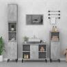 Concrete Grey Sink Cabinet - Stylish Bathroom Storage