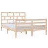 Solid Wood Pine Bed Frame 140x200 cm - Modern Design