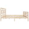 Solid Wood Pine Bed Frame 140x200 cm - Modern Design