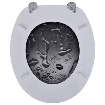 Stylish MDF Toilet Seats with Lids - 2 pcs | HipoMarket UK