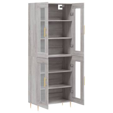 Highboard Grey Sonoma - Stylish Storage Solution | HipoMarket