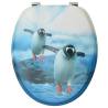 WC Toilet Seats with Lid - 2 pcs Penguin Design | HipoMarket